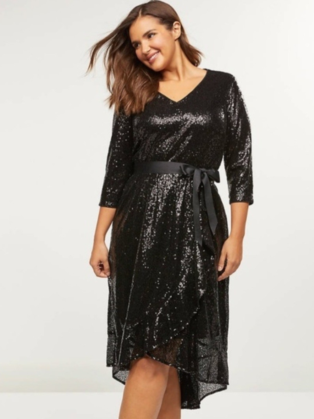 Lane Bryant Black Dress with Sequin Accent Size 18/20